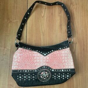 Y2K pink star embellished bag 🌟